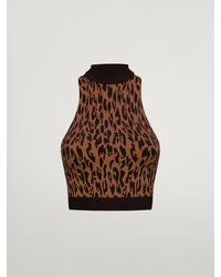 Wolford - C2C Leopard Top Sleeveless, Femme, Coffee/, Taille - Lyst