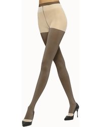 Wolford - Shiny Sheer Tights, Femme, Umber/, Taille - Lyst