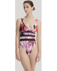 Wolford - Sheer & Opaque Swimsuit, Femme, , Taille - Lyst
