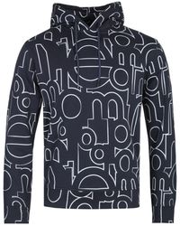 armani all over eagle hoodie