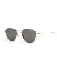 Monokel Otis Green Solid Lens Sunglasses - Metallic