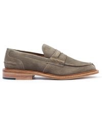 Tricker's - James Repello Suede Penny Loafer Town Shoes - Lyst