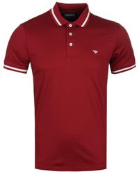 red armani polo
