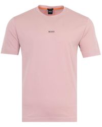 BOSS by HUGO BOSS Tchup Centre Logo T-shirt - Pink