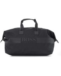 BOSS by HUGO BOSS Pixel Recycled Nylon Holdall Bag - Black