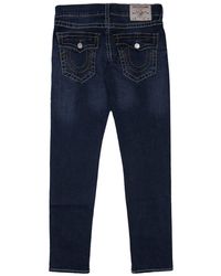 True Religion Rocco Flap Big T Relaxed Skinny Fit Jeans - Blue