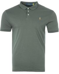 Polo Ralph Lauren Cotton Custom Slim Fit Soft-touch Polo in Green for Men |  Lyst