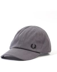 FRED PERRY Baseball Cap Mens Red or Sky multi Col Hat One-Size Canvas Caps BNWT