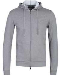 mens white armani hoodie