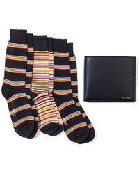 PS by Paul Smith Gift Box Socks & Wallet Set - Blue