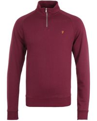farah jim quarter zip sweat