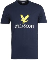 lyle and scott navy tshirt