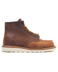 Red Wing 1907 Classic Moc Toe Boots - Brown