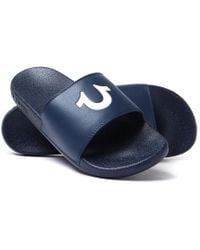 true religion men's slide sandals