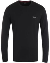 hugo boss black long sleeve t shirt