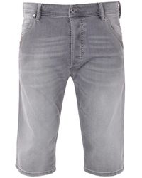 DIESEL Kroshort Denim Shorts - Grey