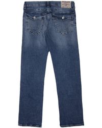 True Religion Ricky Flap Relaxed Straight Fit Jeans - Blue