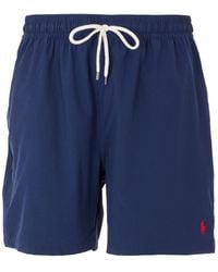 mens pink polo swim trunks