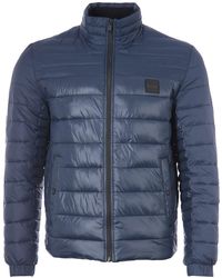 BOSS by HUGO BOSS Oden Sustainable Water Repellent Quilted Jacket - Blue