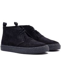 fred perry suede boots mens