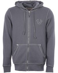 black and grey true religion hoodie