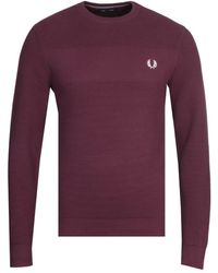 fred perry burgundy sweatshirt
