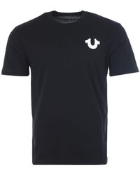 True Religion Horseshoe Logo Crew Neck T-shirt - Black