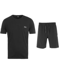 BOSS by HUGO BOSS Bodywear T-shirt & Shorts Loungewear Set - Black