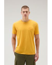 Woolrich - Garment-dyed T-shirt In Pure Cotton - Lyst