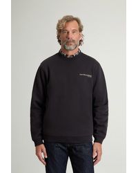 Woolrich - Sudadera De Cuello Redondo De Mezcla De Algodón Con Estampado Para Hombre Talla - Lyst