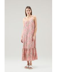Woolrich - Dress With Tropical Print - Lyst
