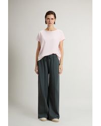 Woolrich - Pantalones De Mezcla De Algodón Interlock Para Mujer Talla - Lyst