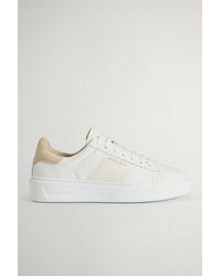 Woolrich - Damen Sneakers Classic Court Aus Leder Mit Seitenstreifen Weiß Größe - Lyst