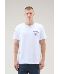 Woolrich - Pure Cotton Nautical Print T-shirt - Lyst