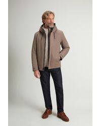 Woolrich - Crestmont 3-In-1 Jas Bruin Grootte - Lyst