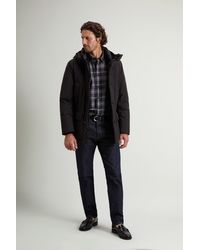 Woolrich - Cloud Arctic Parka Met Capuchon Zwart Grootte - Lyst