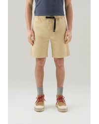 Woolrich - Garment-dyed Chino Shorts In Stretch Cotton - Lyst
