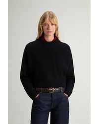 Woolrich - Pull Côtelé À Col Rond En Pure Laine Vierge Mérinos Pour Femme Couleur Taille - Lyst