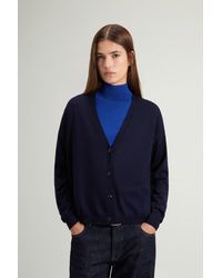 Woolrich - Cárdigan De Pura Lana Virgen Merina Para Mujer Talla - Lyst