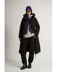 Woolrich - Lang Donsjack Van Windstopper Gore-Tex Zwart Grootte - Lyst