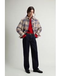 Woolrich - Chaqueta Camisera Alaskan A Cuadros De Mezcla De Lana Acolchada Para Mujer Talla - Lyst