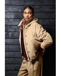 Woolrich - Damen Jacke Aus Dreilagigem Cord Mit Kapuze Größe - Lyst