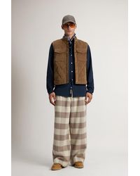 Woolrich - Corduroy Bodywarmer Met Diamantvormige Wattering Bruin Grootte - Lyst