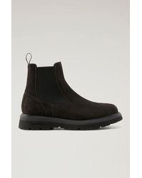 Woolrich - New City Chelsea Boots In Suede - Lyst