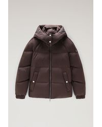 Woolrich - Alsea Short Down Jacket With Detachable Hood - Lyst