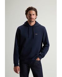 Woolrich - Sudadera Con Capucha En Mezcla De Algodón Interlock Para Hombre Talla - Lyst
