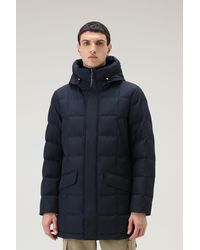 Woolrich - Blizzard Parka In Ramar Cloth With Square Quilting - Lyst