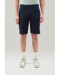 Woolrich - Garment-dyed Chino Shorts In Stretch Cotton - Lyst