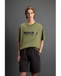 Woolrich - Pure Cotton T-Shirt With Logo By Todd Snyder - Lyst