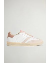 Woolrich - Doubleu Tennis Sneakers Aus Kalbsleder Mit Krakelee-Effekt Größe - Lyst